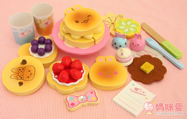 【日本Mother Garden】質感木頭玩具  / 布玩具 / 手提有聲廚房扮家家酒