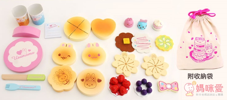 【日本Mother Garden】質感木頭玩具  / 布玩具 / 手提有聲廚房扮家家酒