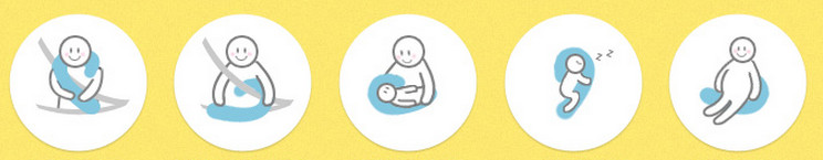 韓國 organic factory 拐杖糖多用途抱枕