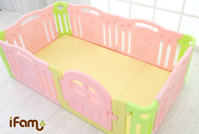 遊戲圍欄+延伸門片+地墊組合