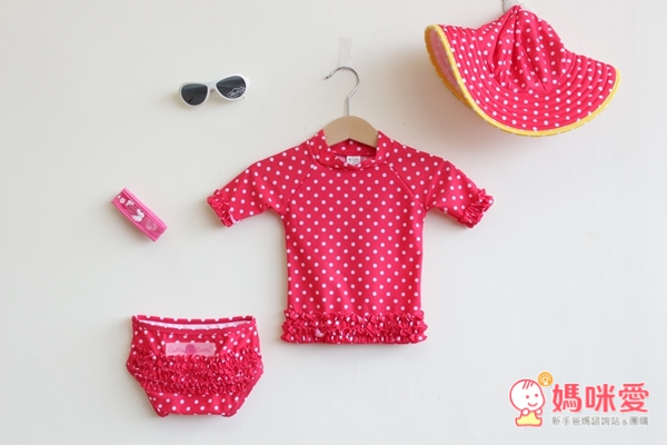 美國 RuffleButts 防曬泳衣/防曬帽