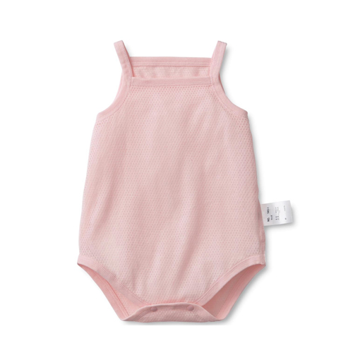 女寶細肩帶洞洞包屁衣