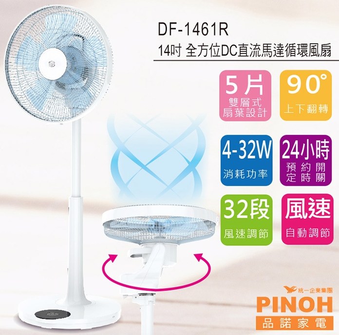【PINOH品諾】DC直流電扇