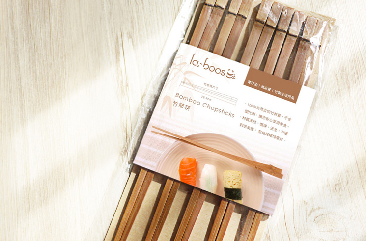 la-boos 天然竹節筷（5雙/組）