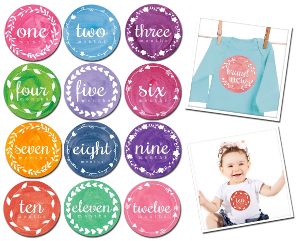 Sticky Bellies 寶寶月份貼紙 / 媽咪孕期貼紙