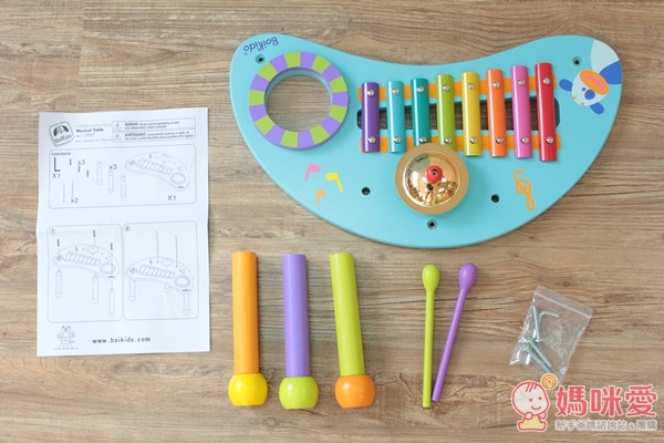 【法國 Boikido】木頭音樂玩具 ♫ FUN 心演奏幸福樂章 ❤ 鐵琴/花鈴鼓/小吉他