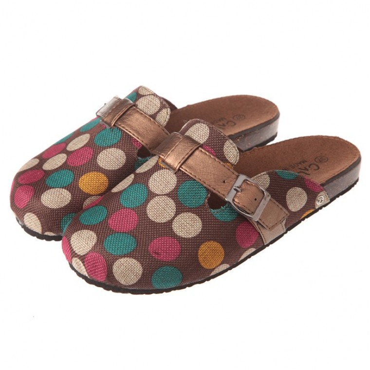 台灣好品質【布布童鞋】勃肯親子鞋  / 單寧帆布親子鞋 / 優雅蝴蝶結媽媽公主鞋