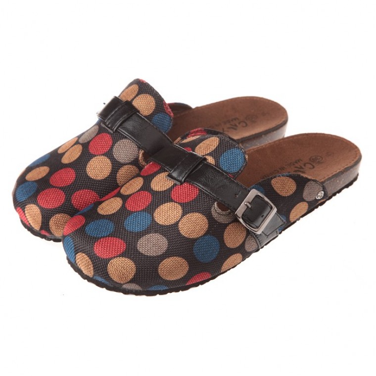 台灣好品質【布布童鞋】勃肯親子鞋  / 單寧帆布親子鞋 / 優雅蝴蝶結媽媽公主鞋