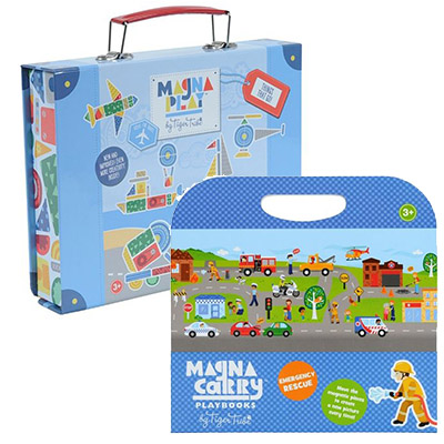 走到哪玩到哪《澳洲Tiger Tribe》外出玩具組：帶出趣木頭玩具 / 工程車系列 / 磁鐵盒