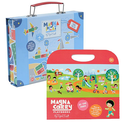 走到哪玩到哪《澳洲Tiger Tribe》外出玩具組：帶出趣木頭玩具 / 工程車系列 / 磁鐵盒