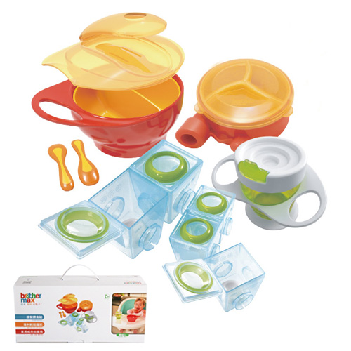 英國嬰幼兒品牌Brother Max》進餐餵食組 / 雙層冷飲壺 / 奶粉分裝盒