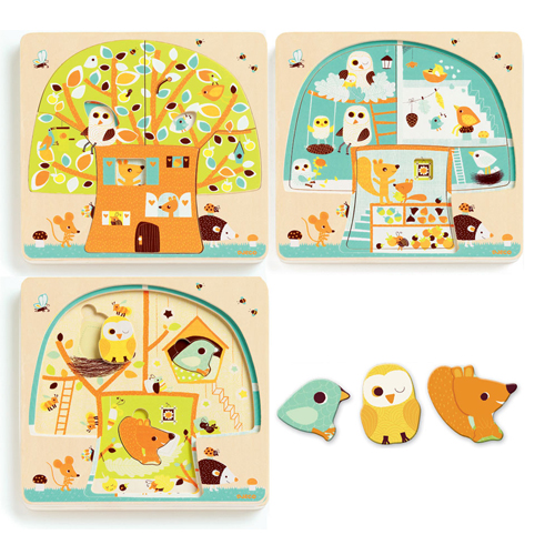 【法國DJECO】小童款 手作風質感木玩。【美國ALEX】小手鈕釦拼拼樂 / 小手穿線樂