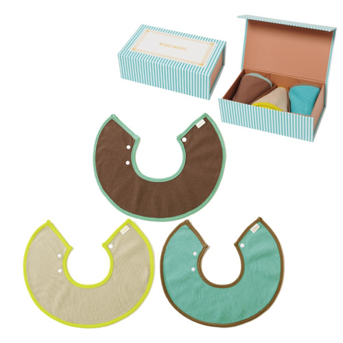 【日本 MARLMARL】 刺繡姓名 ❤寶寶的專屬禮物❤360度造型圍兜 / 圍兜禮盒組