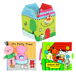 【美國K's Kids 益智玩具】 寶寶的秘密基地 立體魔法球屋 / 立體火車站 / 幼兒布書組