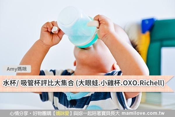水杯、吸管杯優缺點評比(大眼蛙、小雞杯、OXO、Richell)