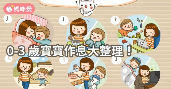 0~3歲寶貝生活作息表懶人包總整理