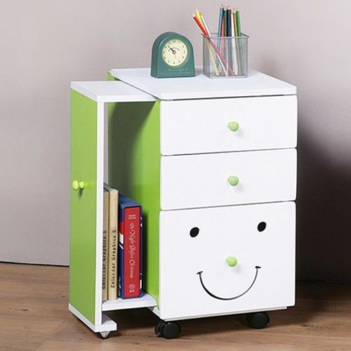 創意小天才 - 第五代MORE FUN可加寬三抽櫃-清新綠