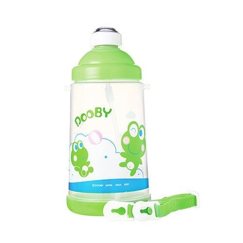 DOOBY 大眼蛙 - 彈跳吸管水壺-PP-綠色-650mL-6~36個月