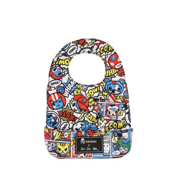 美國 Ju-Ju-Be - Be Neat 嬰兒圍兜-tokidoki 搗蛋限量聯名系列-Super Toki 超級英雄