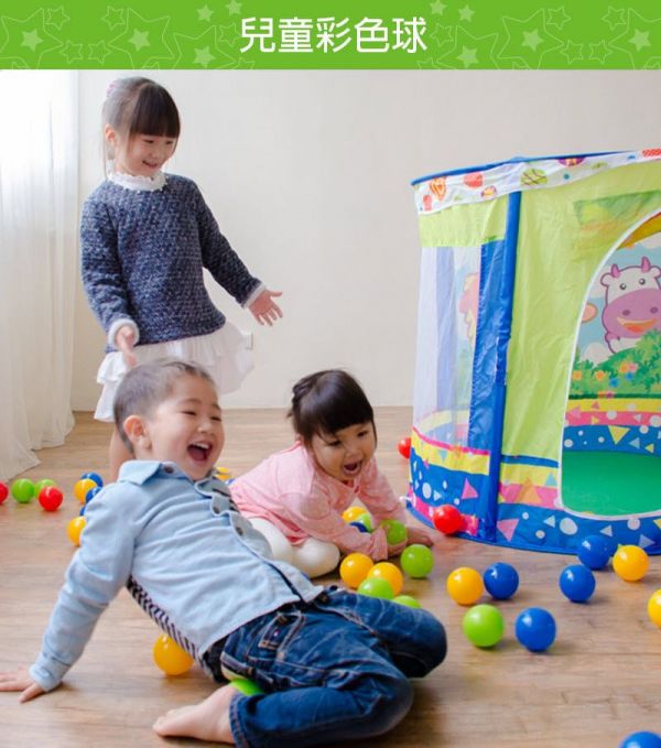 DJ Toys - MIT台灣製100顆彩色遊戲球-100顆7公分遊戲球