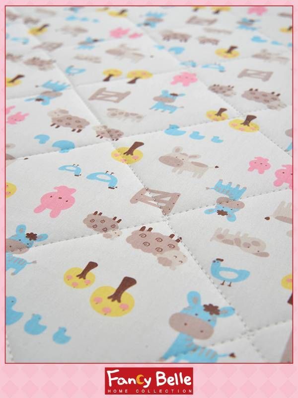 格蕾寢飾 Great Living - 平面式防蟎抗菌吸濕排汗防潑水保潔墊-歡樂農場-加大