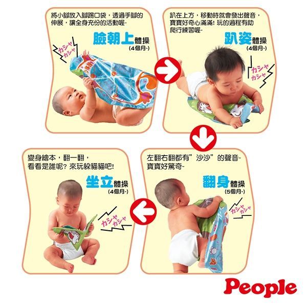 日本 People - 新動感體操伸展玩具(變身繪本)