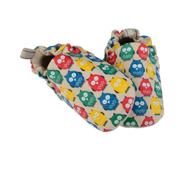 英國 POCO NIDO - 寶寶手工鞋/學步鞋-經典貓頭鷹LOGO款