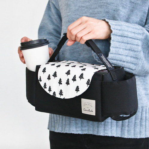 韓國 Conitale - 雙邊杯套掀蓋式推車置物袋-聖誕樹 (35*12*12cm)