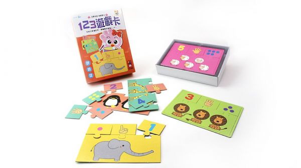 風車圖書 - 企鵝派對遊戲圖卡-123遊戲卡