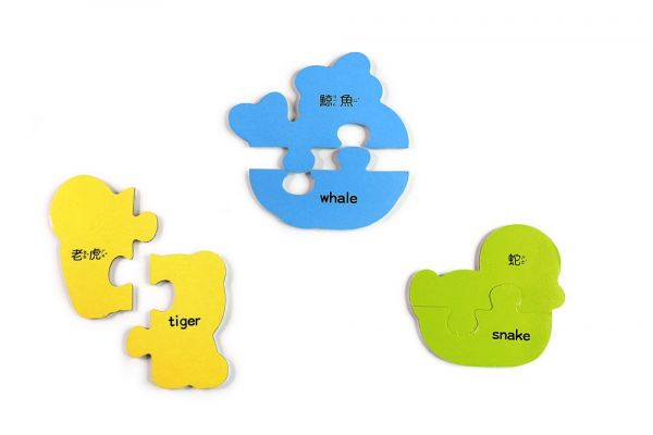 風車圖書 - FOOD超人幼兒2片拼圖卡-動物