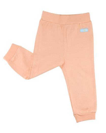 BABY TALK - 100%台灣精梳棉40支紗新生兒褲-粉橘