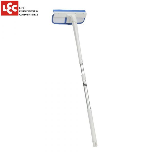 日本 LEC - 可迴轉伸縮長柄窗戶清潔拖把-可伸幅74~90cm