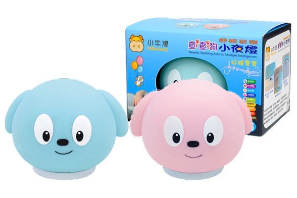小牛津 - 舒眠音樂柔軟小夜燈-小夜燈+usb線+說明書-藍-需使用三顆四號鹼性電池或USB供電