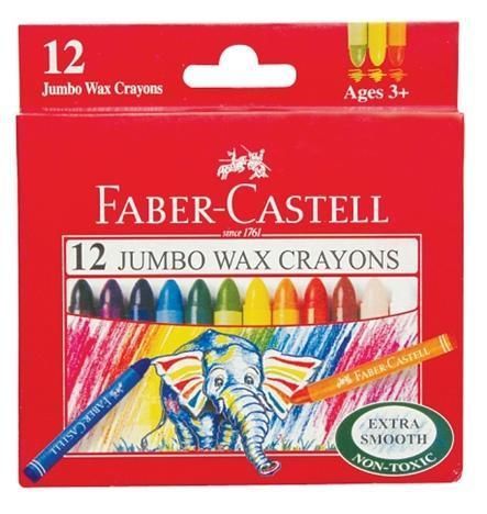 輝柏 FABER-CASTELL - 大象粗芯蠟筆-12色