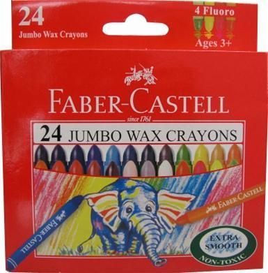 輝柏 FABER-CASTELL - 大象粗芯蠟筆-24色