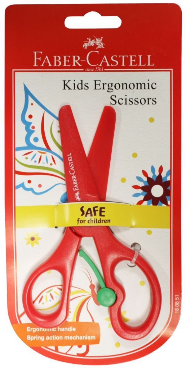 輝柏 FABER-CASTELL - 安全省力剪刀-顏色隨機