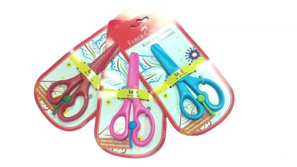 輝柏 FABER-CASTELL - 安全省力剪刀-顏色隨機