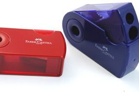 輝柏 FABER-CASTELL - 旋轉雙孔削鉛筆器-顏色隨機