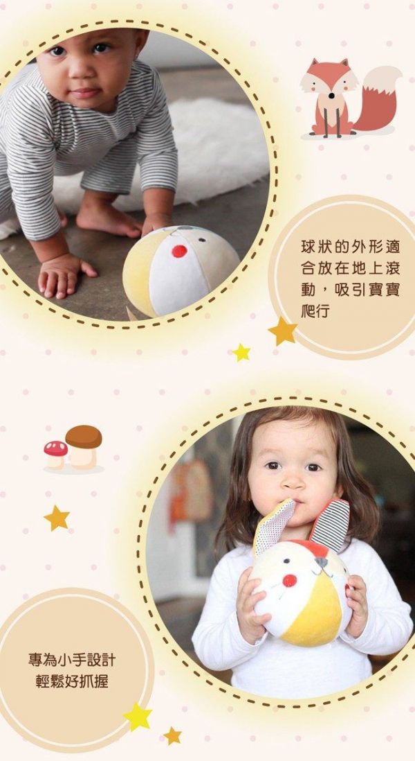 美國 Petit Collage - 有機棉布球-妙妙兔