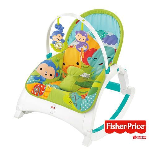 美國Fisher-Price 費雪 - 可攜式兩用震動安撫躺椅