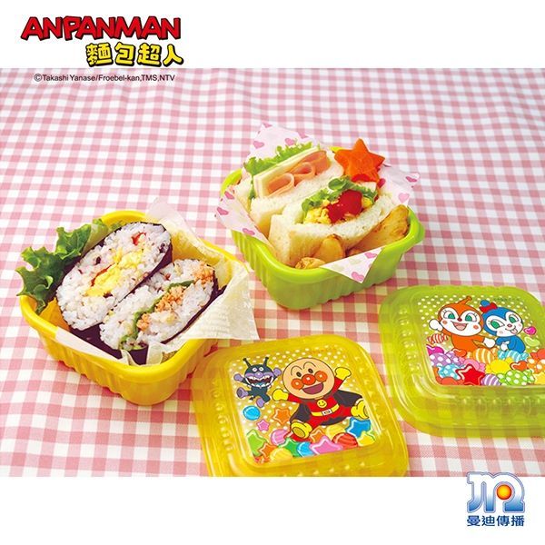 日本麵包超人 - AN麵包超人日製方型保鮮盒-2入組 (大)