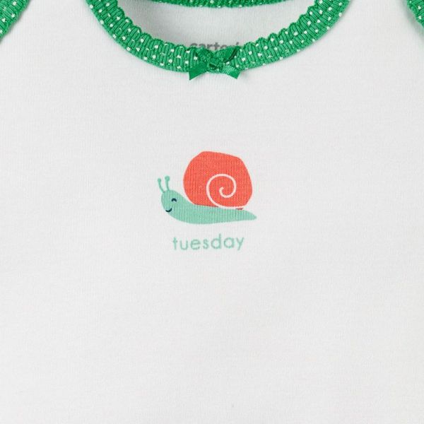 美國 Carter's - 嬰幼兒短袖包屁衣七件組-歡樂世界