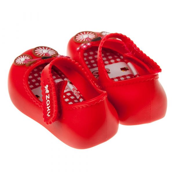 ZAXY - 寶寶公主涼鞋/香香鞋-童趣腳踏車-紅色