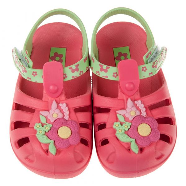 巴西 Ipanema - 巴西 Ipanema 寶寶涼鞋/香香鞋-童趣夏日花漾-桃紅色