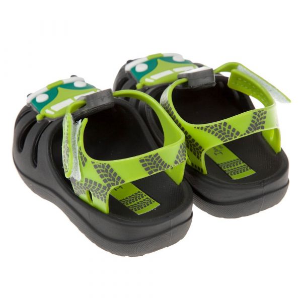 巴西 Ipanema - 巴西 Ipanema 寶寶涼鞋/香香鞋-童趣巴士列車-灰綠色