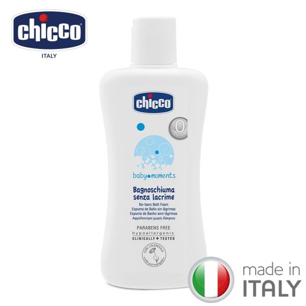 義大利 chicco - 寶貝嬰兒潤膚泡泡浴露-溫和不流淚配方-200ml
