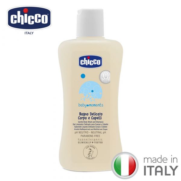 義大利 chicco - 寶貝嬰兒溫和洗髮/沐浴露(初生寶寶專用)-500ml