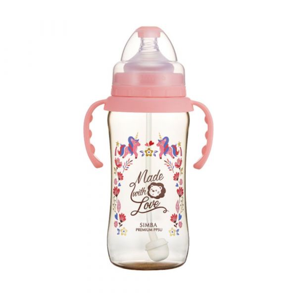 Simba 小獅王辛巴 - 桃樂絲 PPSU 寬口葫蘆大奶瓶-自動把手-獨角獸之夢-360ml