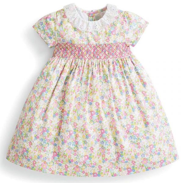 英國 JoJo Maman BeBe - 嬰幼兒短袖純棉洋裝-甜美公主