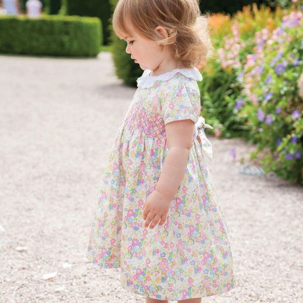 英國 JoJo Maman BeBe - 嬰幼兒短袖純棉洋裝-甜美公主